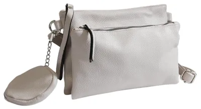 Produktbild von irisaa 3 in 1 Umhängetasche Damen, Klein Crossbody Bag mit abnehmbarem Münzbeutel & Schultergurt, Schultertasche Handtasche für Alltag, Reise & Party