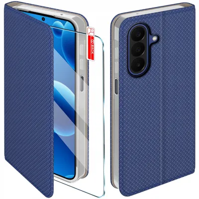 Immagine prodotto di Etui z klapką do Samsung A27 5G Zamykane Granatowe Futerał + Szkło 9H