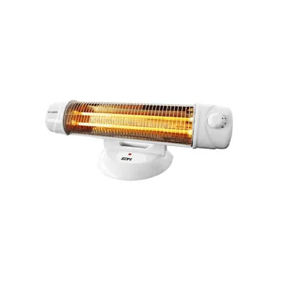 Imagen del producto de Estufa de cuarzo EDM 07131, color blanco, con potencia de 600-1200 W