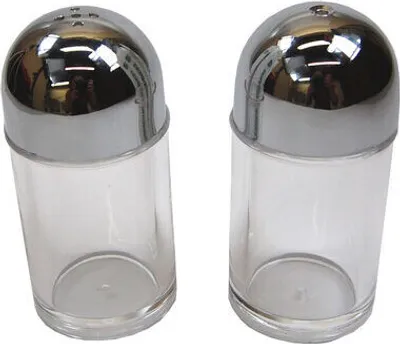 Produktbild von 2x Menagen (Salz Pfeffer) aus Acrylglas Ø3.3cm 7.3cm