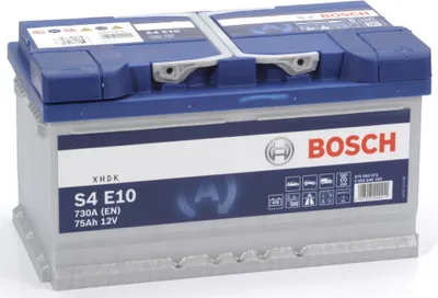 Produktbild von BOSCH S4 E10 Starterbatterie 12V 75Ah 730A/EN LB4 für Ford Dodge Volvo Chevrolet
