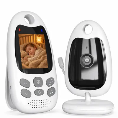 Produktbild von Babyphone mit Kamera und Audio, 2,0-Zoll ,Infrarot-Nachtsichtkamera, Babyfon mit Kamera, Vox-Funktion, Temperaturüberwachung Gegensprechfunktion