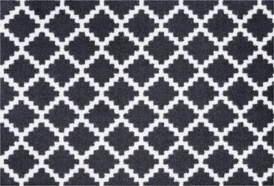 Immagine prodotto di 50x70 cm Tappeto antiscivolo Home Nero Bianco 103156
