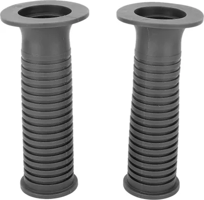 Image de Paire de poignées en TPU 25/28 mm 1 pouce pour motos, gris, guidon modifié