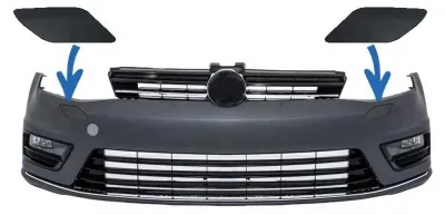 Obrázok produktu pre SRA predný nárazník s krytom pre VW Golf VII 7 (2013–2017) v štýle R Line.