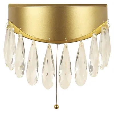 Image de Applique Led Jewel, Or Et Cristal