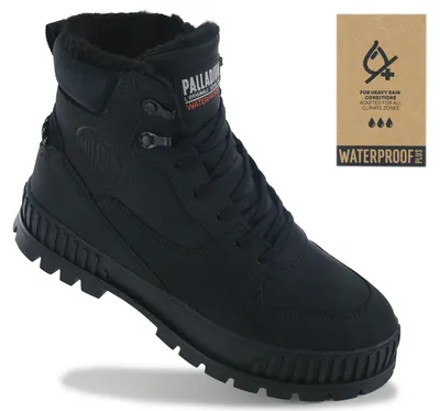 Produktbild von Palladium Pallashock Warm Wp Waterproof - Herren Winter Stiefel Gefüttert Schwarz 74351-060-M , EU 40 UK 6.5