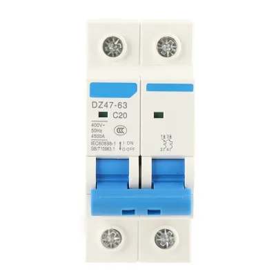 Obrázok produktu pre DZ47‐63 2 P Mini-výkonový vypínač 400 V AC (20 A)