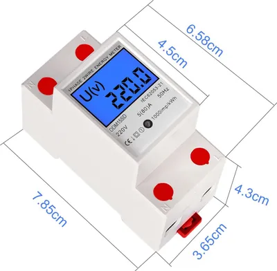 Produktbild von Hochpräziser Energiezähler DDM15SD, multifunktionaler Stromzähler mit Überlastschutz, 50Hz