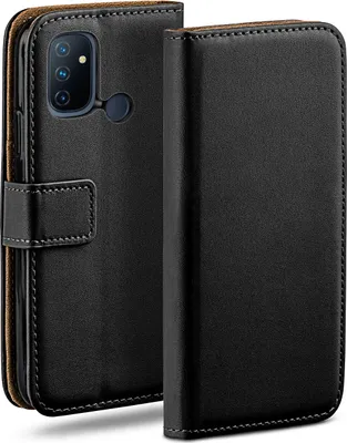 Produktbild von moex® Book Case kompatibel mit OnePlus Nord N100 - Hülle 360 Grad klappbar, Schwarz