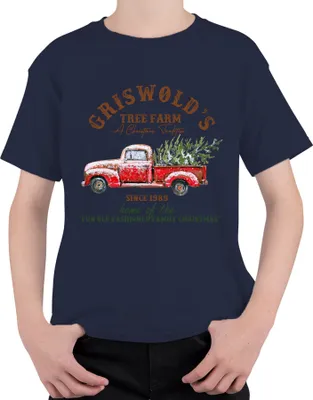 Produktbild von Griswold's Tree Farm orange Clark - Weihnachten Christmas Xmas Uni Kinder T-Shirt, Navy, 116