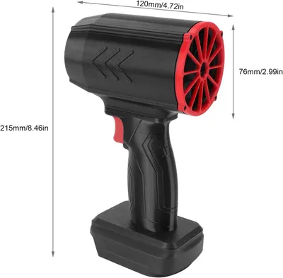 Immagine prodotto di Soffiatore elettrico - Soffiante senza fili - Pistola d'aria - Ventilatore turbo - Aspirapolvere ad aria