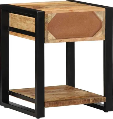 Produktbild von Beistelltisch 40x40x50 cm Raues Massivholz Mango
