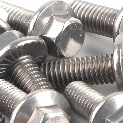 Produktbild von 10 Stück M6 Sechskantflanschschrauben - Edelstahl 304 - 20mm Länge