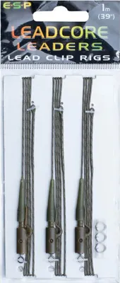 Obrázek produktu pro ESP návazce Leadcore Lead Clip 1m Weedy Green