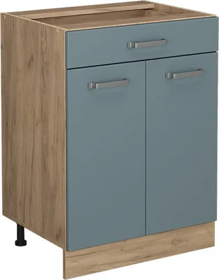 Obrázek produktu pro Spodní skříňka kuchyňské linky Vicco R-Line Modrošedá 60 cm se zásuvkou, bez pracovní desky, Model 41095