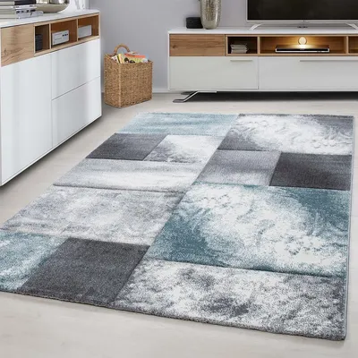Produktbild von Ayyildiz Hali HAWAII803001710BLUE, Teppich, Polypropylen (PP), Blau, Rechteck, 800 mm, 3000 mm