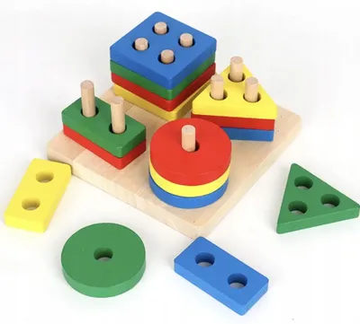 Produktbild von Holz Sortierspiel mit Formen - Lernspielzeug für Kinder