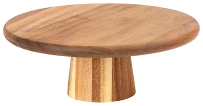 Image de Support à cupcakes en bois - Présentoir à desserts à plusieurs niveaux, 1 étage
