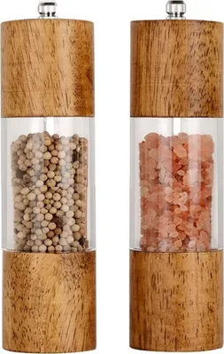 Produktbild von Salz- und Pfeffermühle-Set, aus Holz mit verstellbarem Keramikmahlwerk