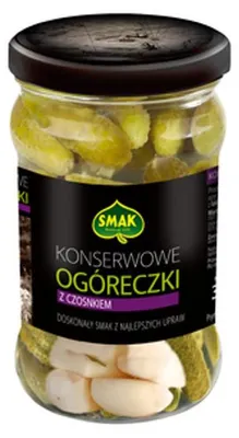 Obrázok produktu pre Ogórki konserwowe z czosnkiem 300 g