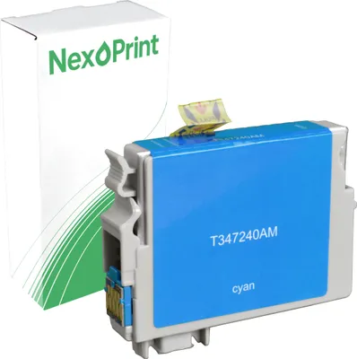 Produktbild von Druckerpatrone kompatibel zu Epson C13T347240 34XL cyan WorkForce Pro WF-3725 DWF Epson WF-3720 DWF Epson WF-3720 DW