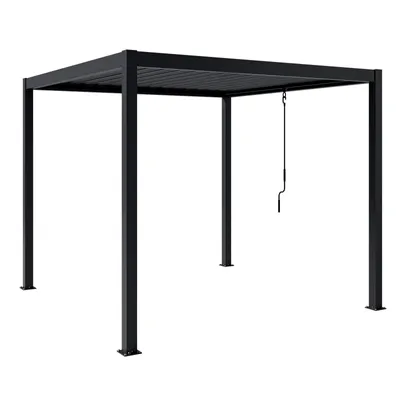 Zdjęcie produktu dla Pergola Ogrodowa Bioklimatyczna 100% Aluminiowa NORDVIC Skyline 3x3 m Antracyt