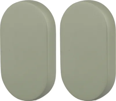 Immagine prodotto di Natural Goods Berlin maniglie per mobili rotonde OVAL, interasse fori 16 mm, pomelli per armadi adatti a spessori di ante di 15-22 mm, maniglie per armadi da cucina, cassettiere, credenze, ecc