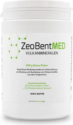 Produktbild von ZeoBent MED Detox-Pulver 650g Medizinprodukt