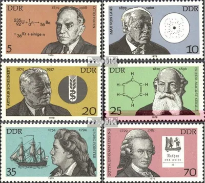 Produktbild von Briefmarken DDR 1979 Mi 2406-2411 (kompl.Ausgabe) postfrisch Bedeutende Persönlichkeiten (VII)