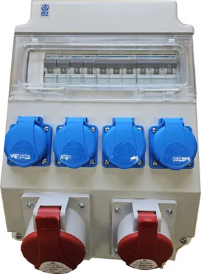 Produktbild von Wandverteiler Stromverteiler CEE 32A 16A 4x 230V mit HAGER Sicherungen LS  / ROS11/x-21/S 97H-1