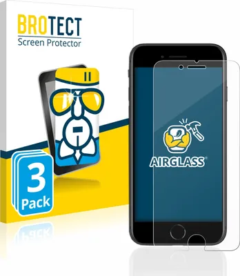 Produktbild von 3x BROTECT Schutzglas für Apple iPhone SE 2 / SE 3 Schutzfolie Panzer Folie Glas Display Schutz klar
