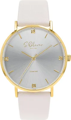 Produktbild von s.Oliver Damen Uhr Armbanduhr Leder 2040105