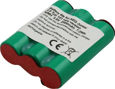 Produktbild von Avizar, Akku AEG Junior 2.0 Type 141 (neu) 3,6 V 2000 mAh NiMH, Grün