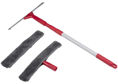 Produktbild von Dirt Devil - 5-teiliges Fensterreinigungsset Scheibenwischer-Kit Griff reicht von ca. 57 bis 129 cm