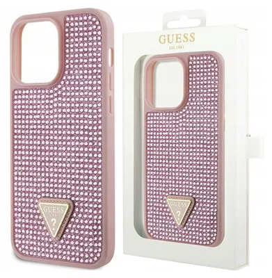 Immagine prodotto di Guess Guhcp14Lhdgtpp Iphone 14 Pro 6.1 Różowy/Pink Hardcase Strass Triangle