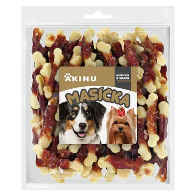 Obrázek produktu pro Akinu MASÍČKA Kostička s kuřecím masem pamlsek pro psy 300 g