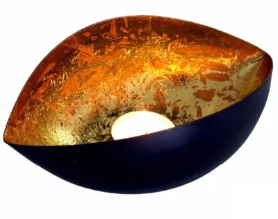 Produktbild von Windlicht aus Metall, verschiedene Farben, Farbe:gold