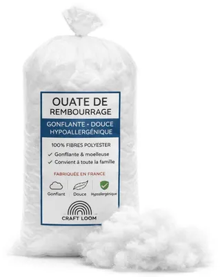 Produktbild von Fluffige füllwatte   hergestellt in fran - 2000 g - Weiß | by Craft Loom