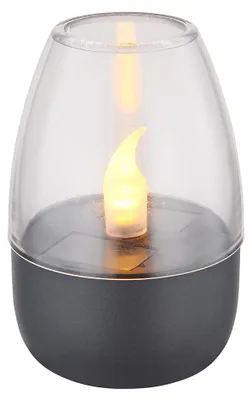 Produktbild von LED Solarleuchte, IP44, Akku, Edelstahl, grau, H 9cm