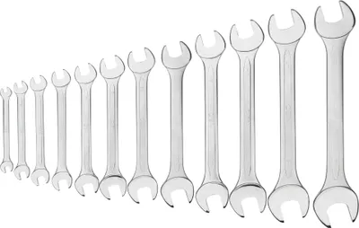 Produktbild von Doppelseitige Schraubenschlüssel 6-32 mm, Satz mit 12 Stück. 09-852 NEO