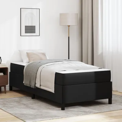 Immagine prodotto di vidaXL Struttura letto con materasso nero 90 x 190 cm in tessuto