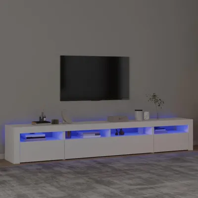 Obrázek produktu pro vidaXL TV skříňka s LED světly bílá 240x35x40 cm