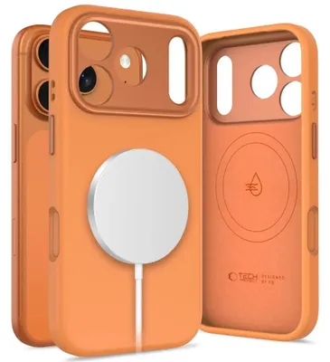 Zdjęcie produktu dla Tech-Protect 5906302334346, Pokrowiec, Apple, iPhone 17 Pro, 16 cm (6.3"), Pomarańczowy