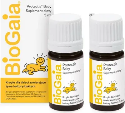 Produktbild von BIOGAIA PROTECTIS BABY Tropfen Probiotic Probiotisch 5ML x 2 kunst Probiotika für Säugling