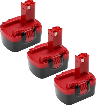 Produktbild von vhbw 3x Akku kompatibel mit Bosch PST 14.4V, PSR1440, PSR 140, PSR1440/B, PSR 14.4/N, PSR 14.4VE-2(/B), PSR 14.4-2 Werkzeug (2500 mAh, NiMH, 14,4 V)