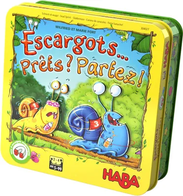 Produktbild von Haba Brettspiel Schneckenrennen buntes Kinderspiel Rennen und Strategie