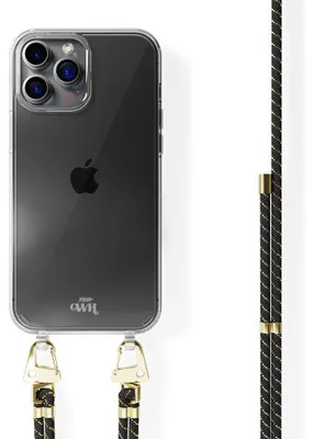 Produktbild von Gold Goddess Transparant Cord Hülle  - Kompatibel mit iPhone 14 Pro