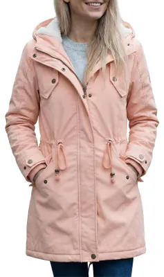 Productafbeelding van Solidchoice - Dames Winter Parka met Capuchon in Roze