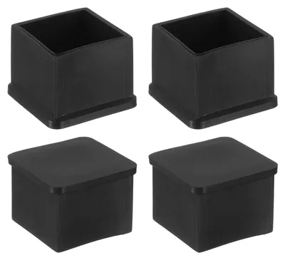 Productafbeelding van 4 stuks meubelpootdoppen van kunststof, 30 x 30 mm